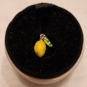 Tiny Yellow Lemon Charm